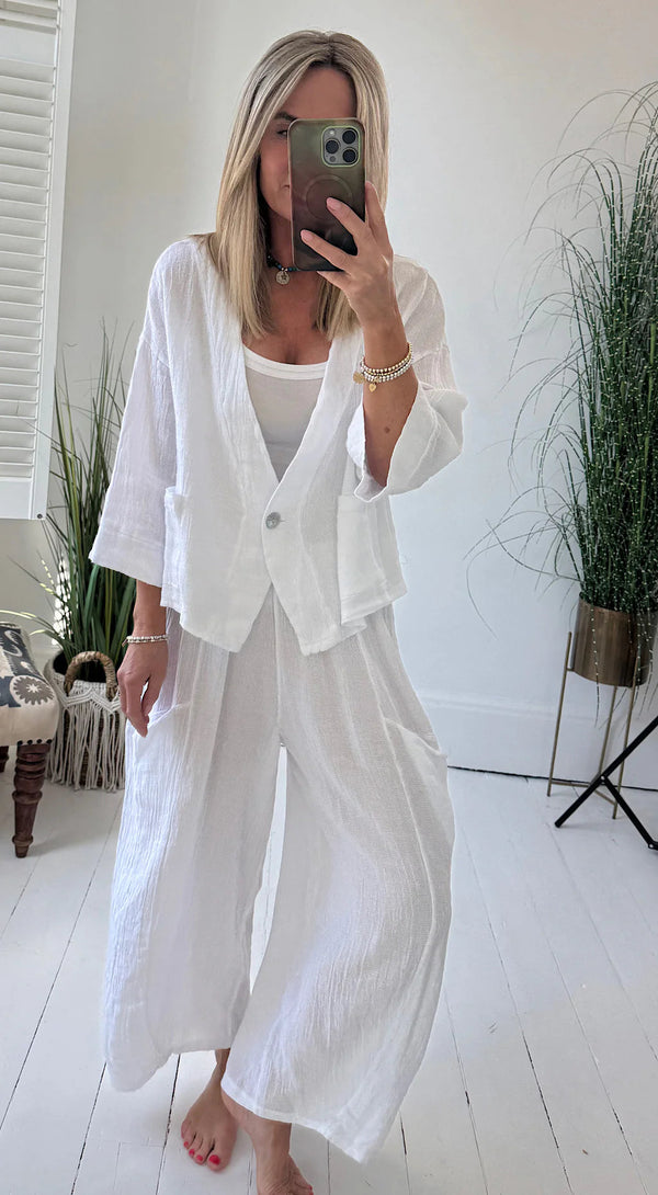 Last day 50%OFF 2025 New Arrivals Women's Summer Daily Casual Breathable Linen Suit(Buy 2 Free Shipping)